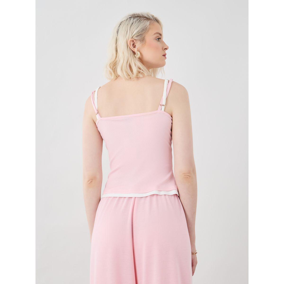 Styli Solid Multi Strap Regular Fit Cami Top-women-clothing-tshirts-image-4