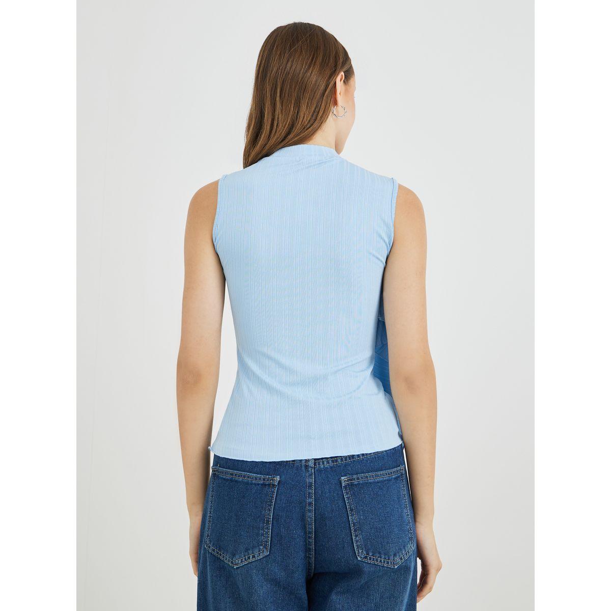Styli Textured Round Neck Sleeveless Top-women-clothing-shirtsandblouses-blouses-image-4