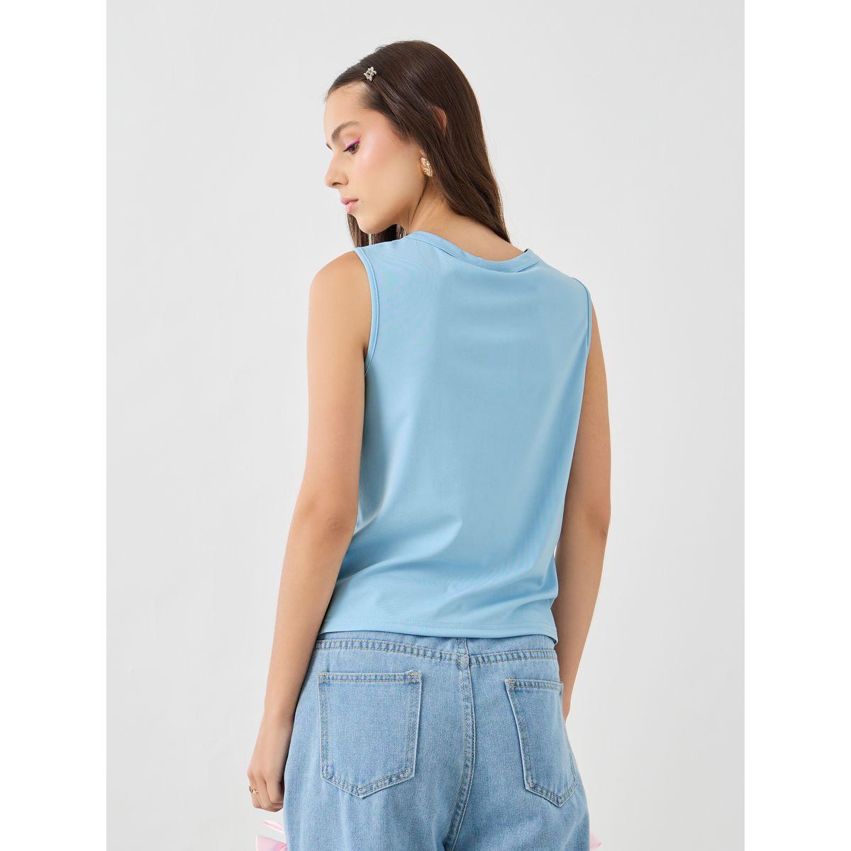 Styli Solid Sleeveless Round Neck Top-women-clothing-shirtsandblouses-blouses-image-4