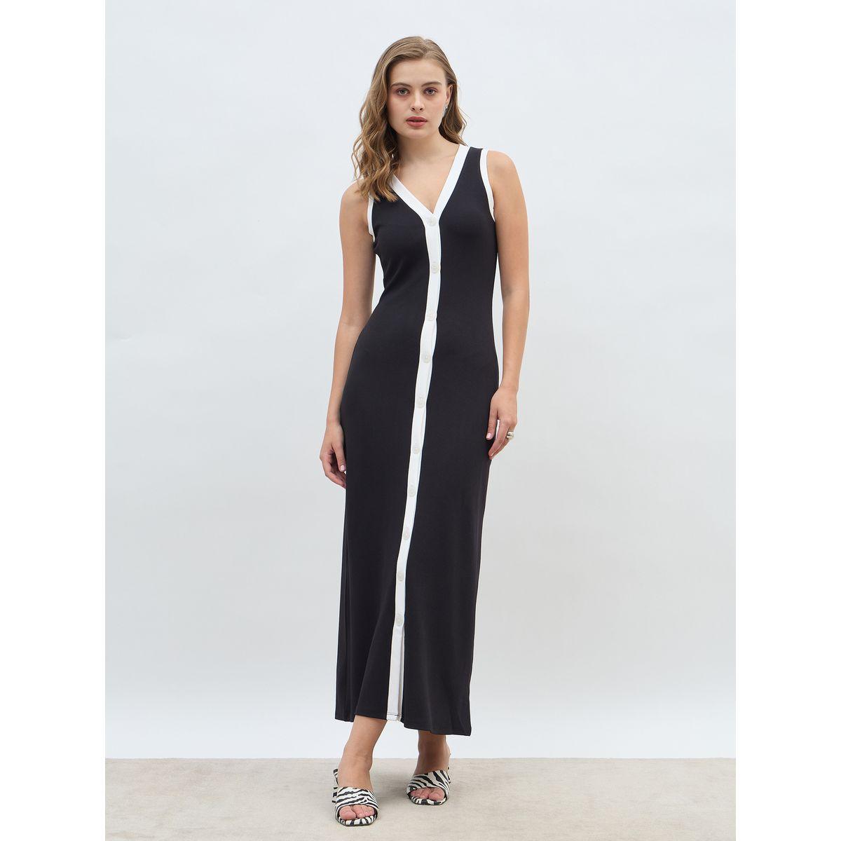 فستان طويل بلا أكمام مع أزرار-women-clothing-dresses-image-2