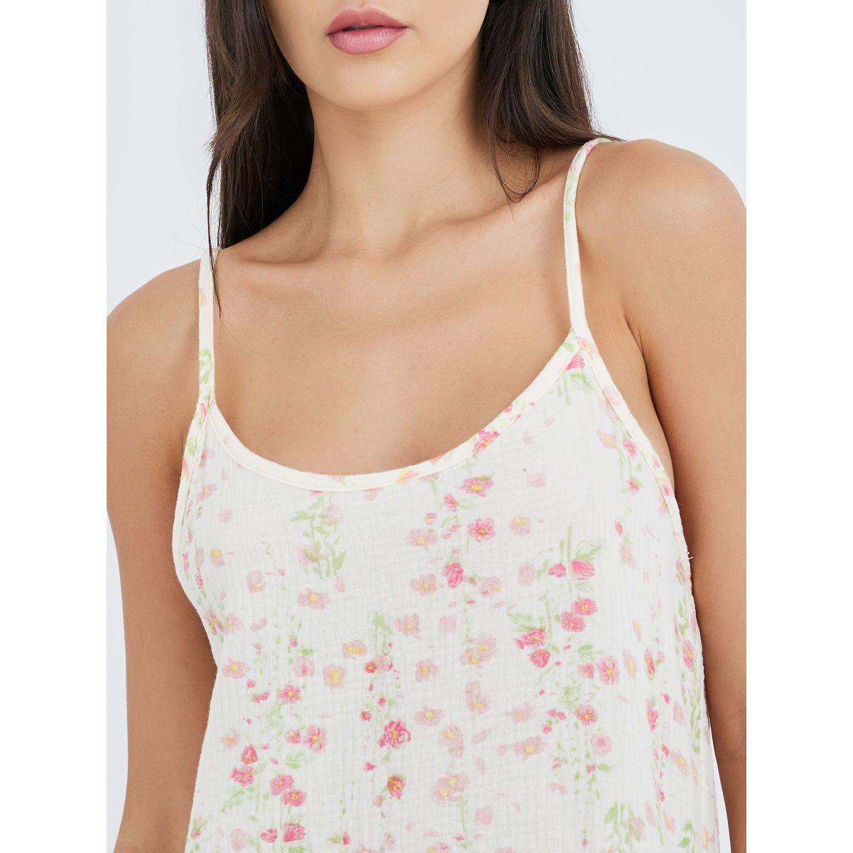قميص نوم بطبعة زهور-women-clothing-nightwear-nighties-image-3