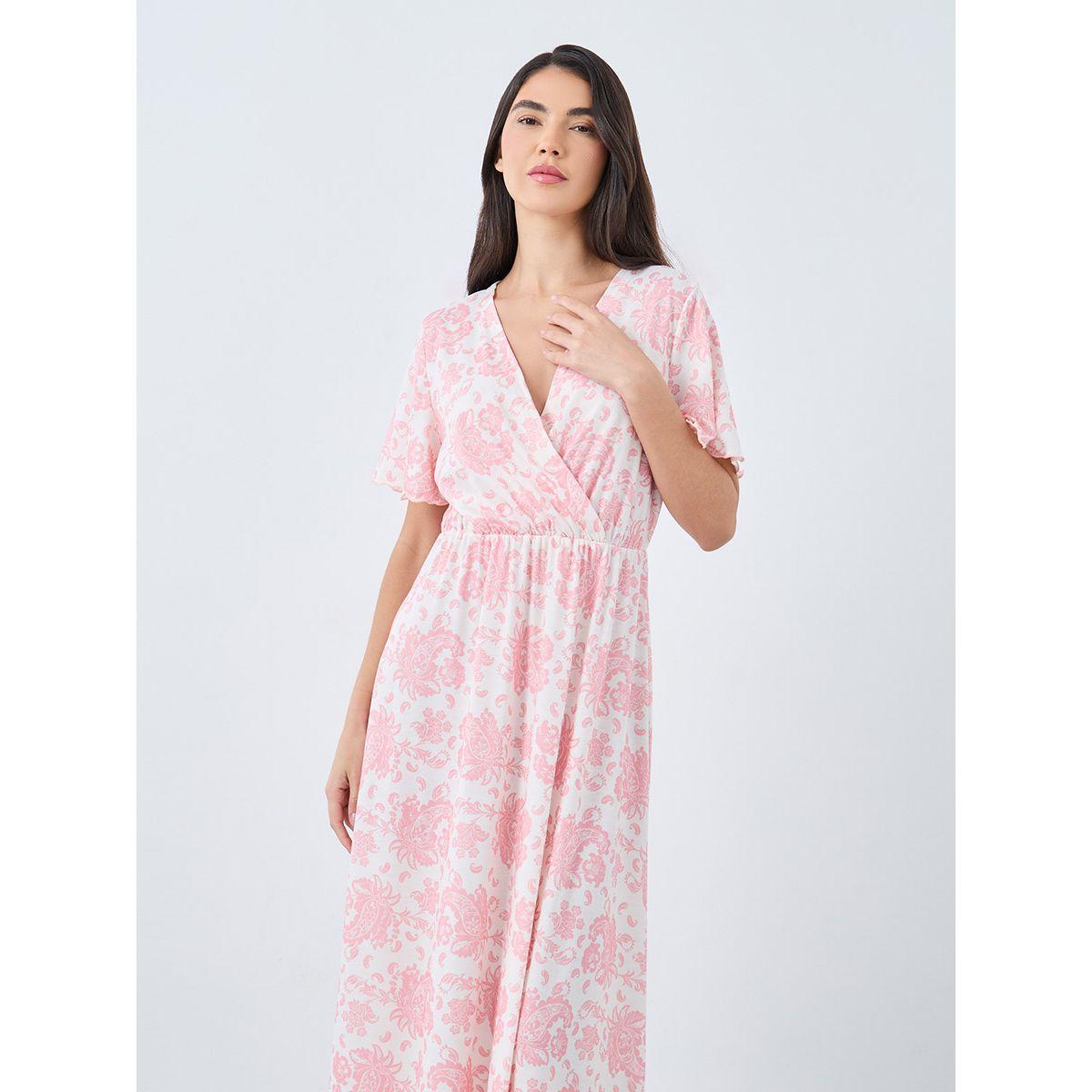 قميص نوم بنمط لف مع طبعة بيزلي-women-clothing-nightwear-nighties-image-2