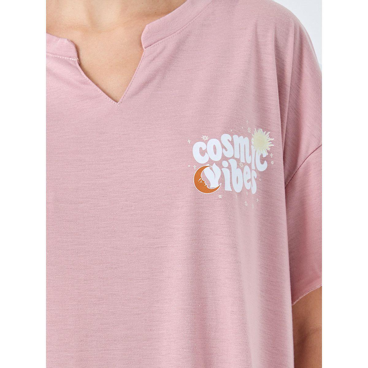 قميص نوم بياقة بشق وتفاصيل أكتاف مُنخفضة-women-clothing-nightwear-nighties-image-3