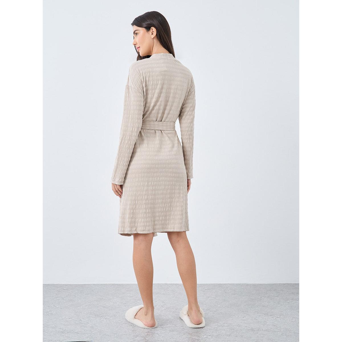 Styli Textured Jersey Broad Edge Robe-women-clothing-nightwear-robes-image-4