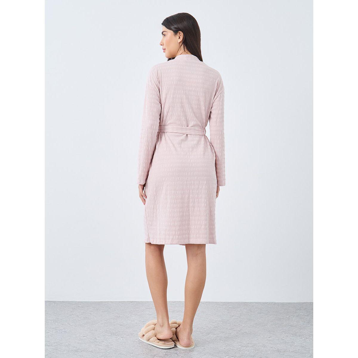 Styli Textured Jersey Broad Edge Robe-women-clothing-nightwear-nighties-image-4