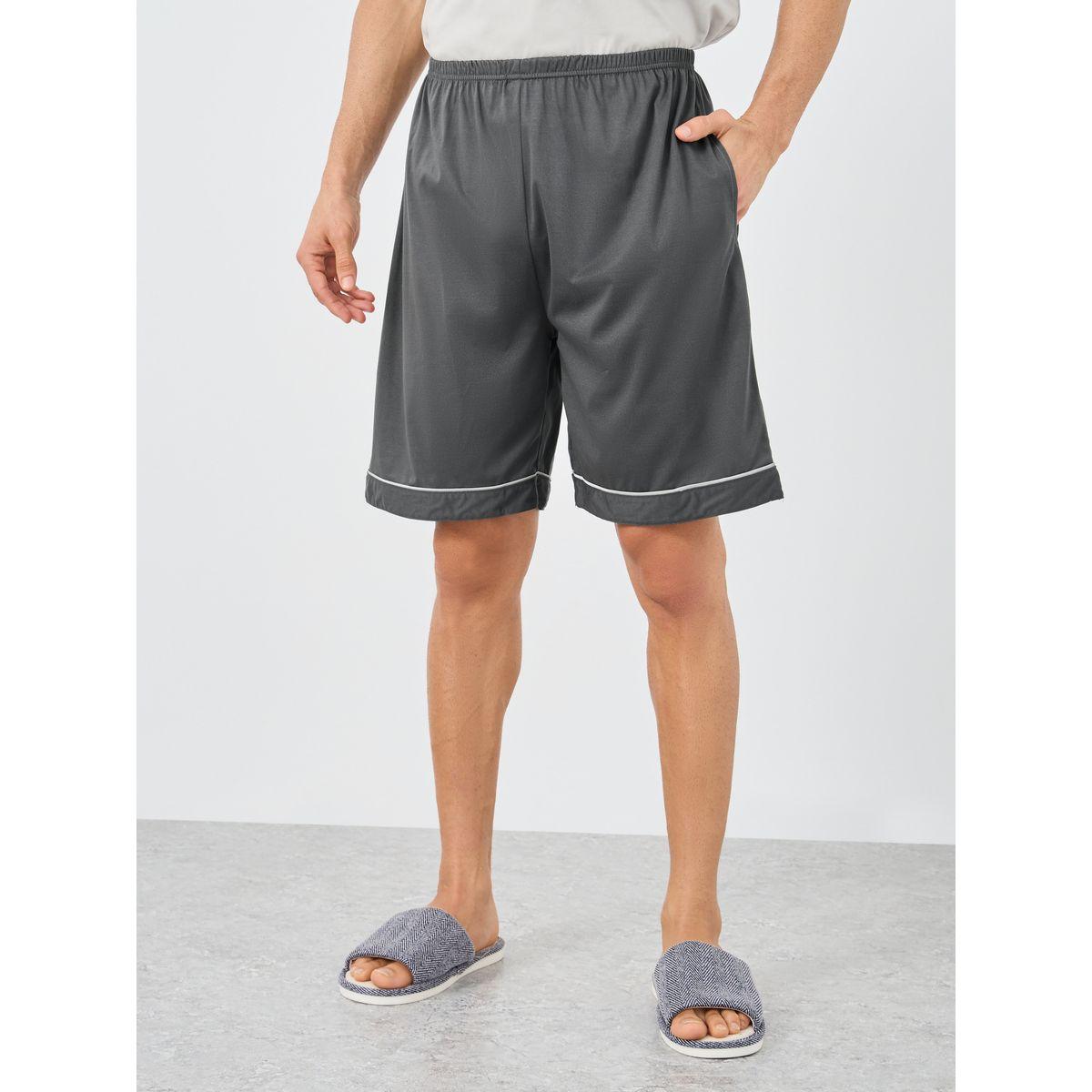 Styli Minimal Print Raglan Sleeve T-Shirt and Shorts Set-men-clothing-nightwear-sets-image-5