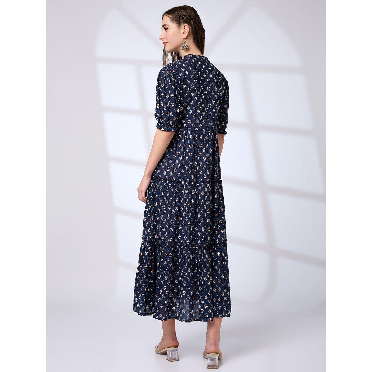 فساتان طويل بكسرات مع أكمام منفوخة-women-clothing-dresses-image-3