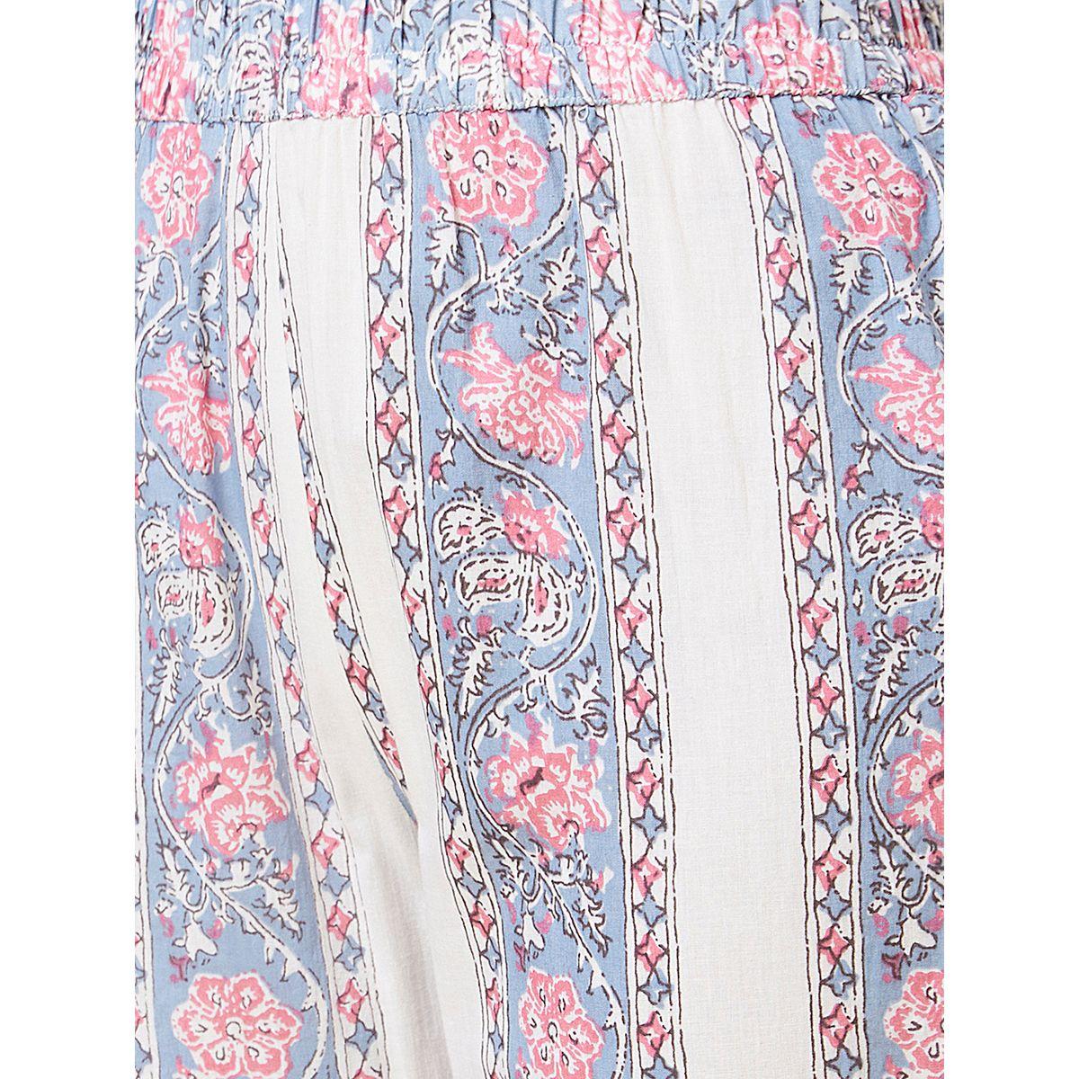 Globus Embroidered Printed Anarkali Kurta with Trousers Set-women-clothing-ethnicwear-kurtasets-image-7