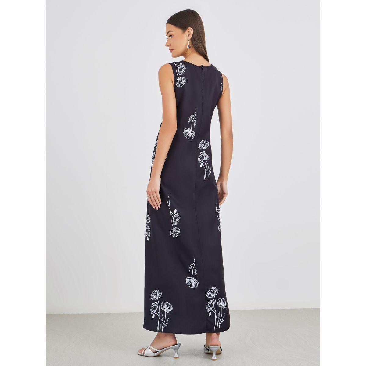 فستان طويل بلا أكمام مطبع بزهور-women-clothing-dresses-image-5