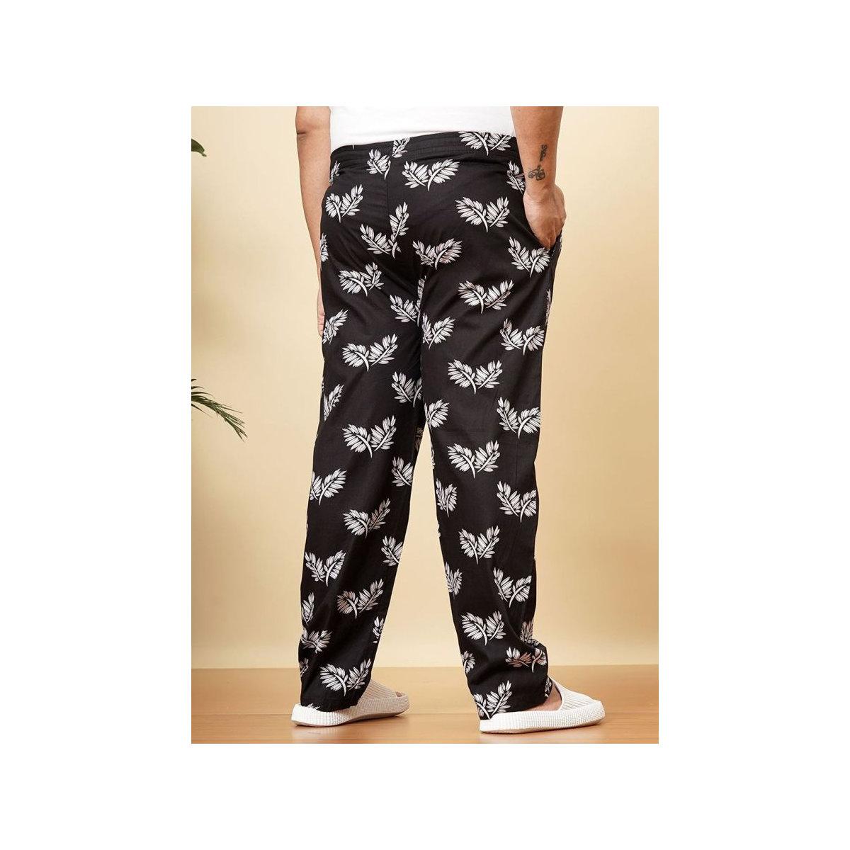 Hardsoda Plus Men Regular Fit Floral Print Lounge Pants-men-clothing-nightwear-pyjamaandshorts-image-5