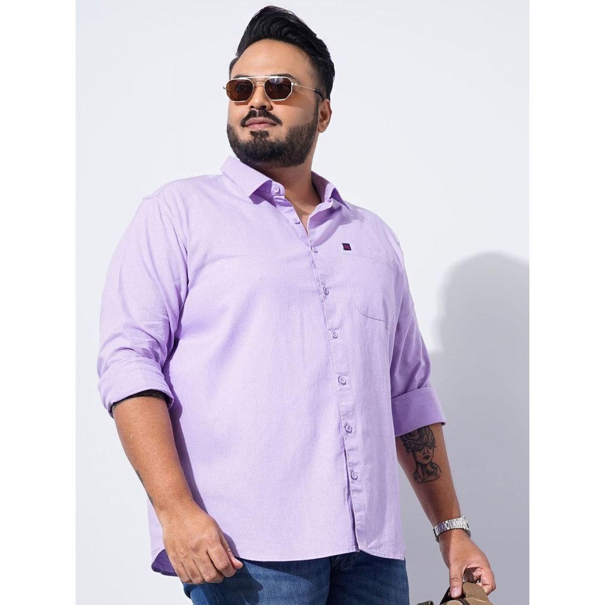 Hardsoda Plus Men Purple Regular Fit Casual Shirt-men-clothing-tshirtsandpolos-tshirts-image-3