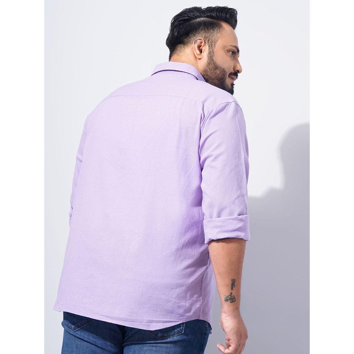 Hardsoda Plus Men Purple Regular Fit Casual Shirt-men-clothing-tshirtsandpolos-tshirts-image-4