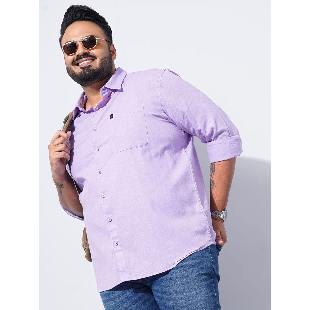 Hardsoda Plus Men Purple Regular Fit Casual Shirt-men-clothing-tshirtsandpolos-tshirts-image-5