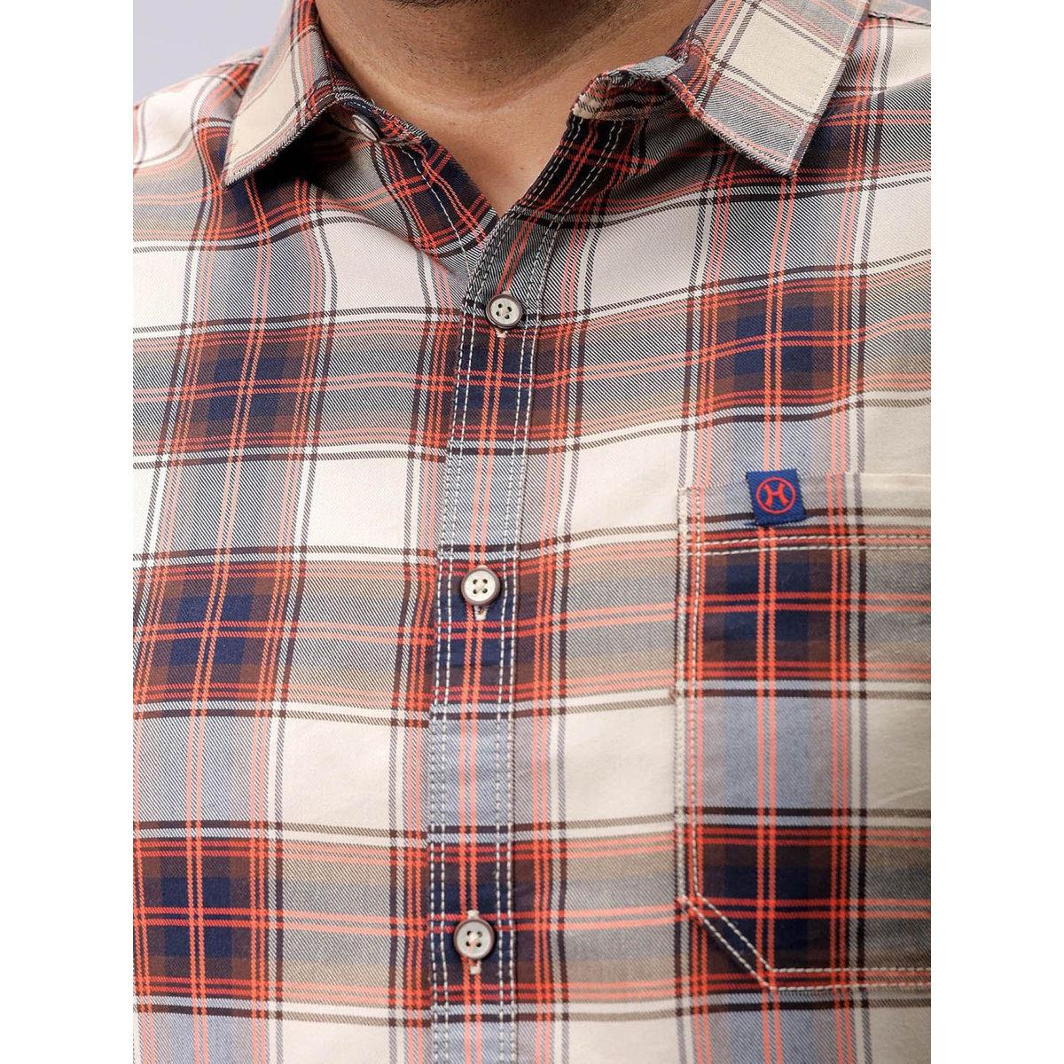 Hardsoda Plus Men Regular Fit Tartan Check Casual Shirt-men-clothing-tshirtsandpolos-tshirts-image-3