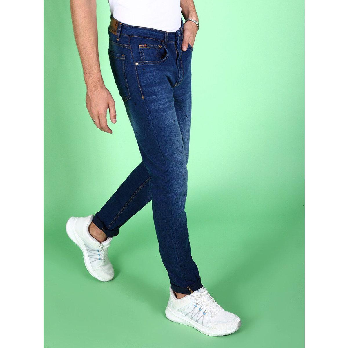 Hardsoda Men Blue Slim Fit Faded Jeans-men-clothing-bottoms-jeans-image-1