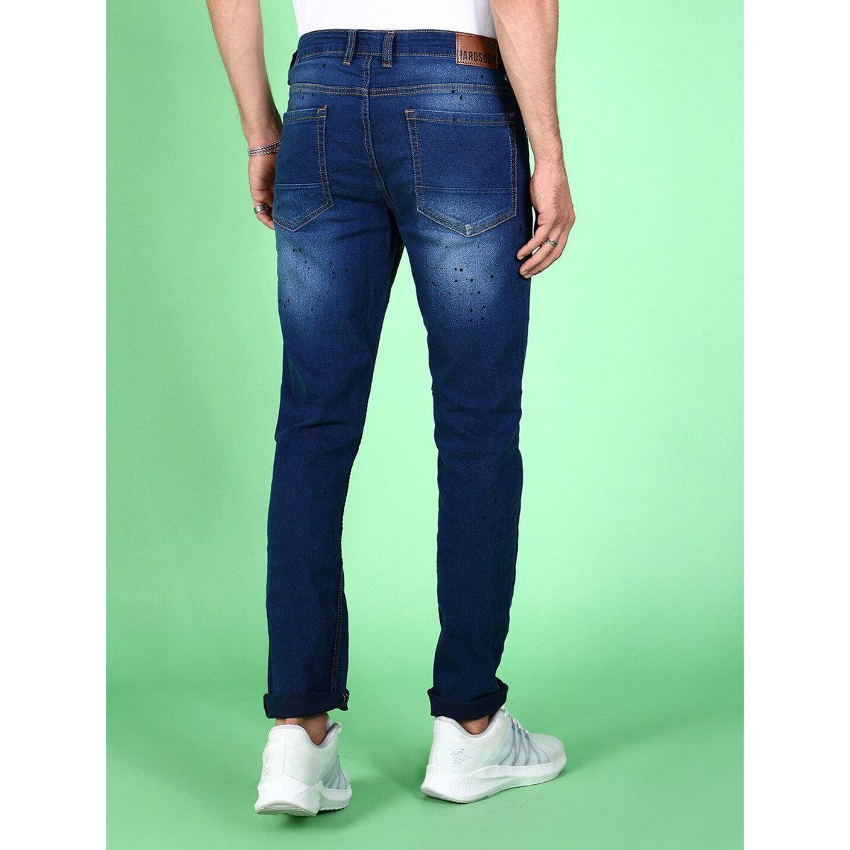 Hardsoda Men Blue Slim Fit Faded Jeans-men-clothing-bottoms-jeans-image-2