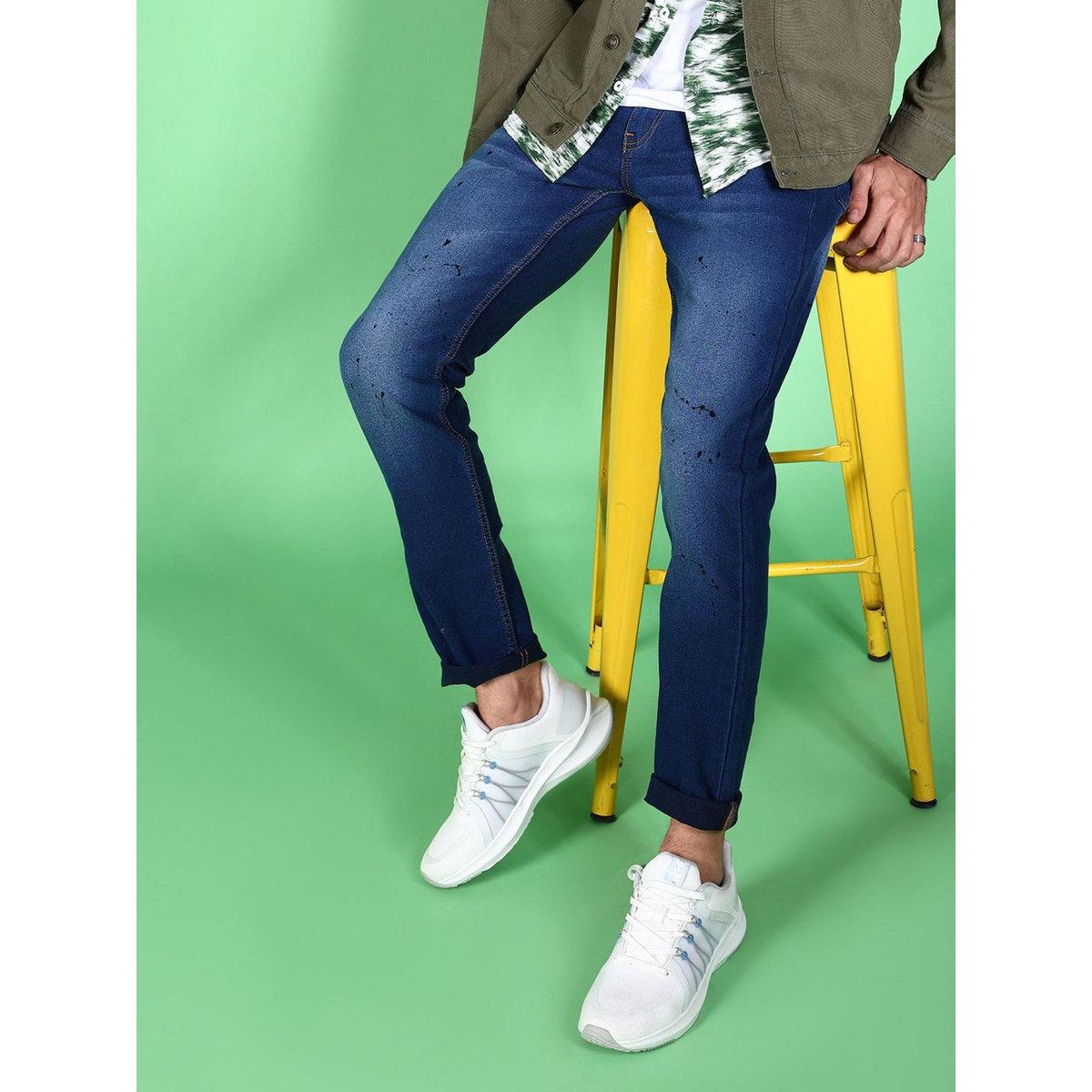 Hardsoda Men Blue Slim Fit Faded Jeans-men-clothing-bottoms-jeans-image-3