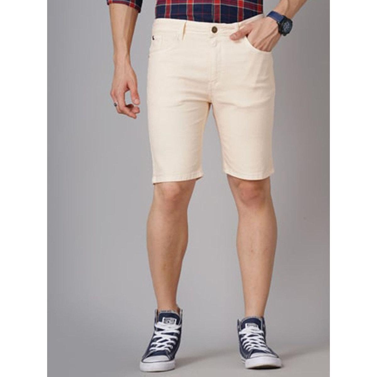 Hardsoda Men Slim Fit Solid Shorts-men-clothing-bottoms-shorts-image-1