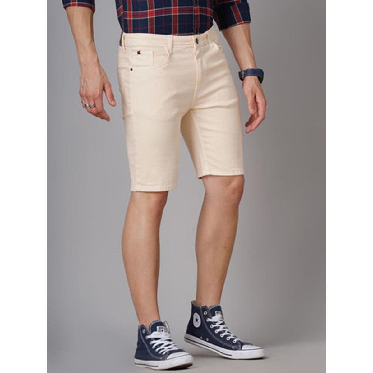 Hardsoda Men Slim Fit Solid Shorts-men-clothing-bottoms-shorts-image-2