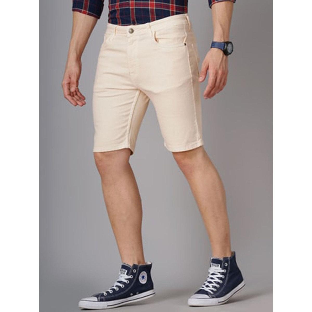 Hardsoda Men Slim Fit Solid Shorts-men-clothing-bottoms-shorts-image-3