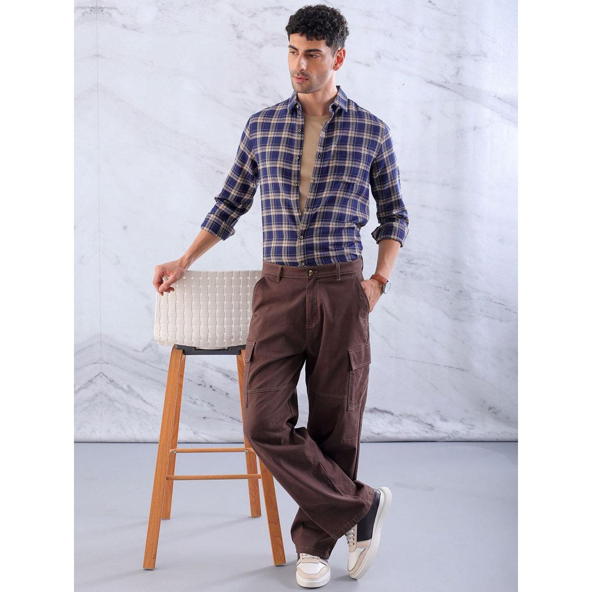 Hardsoda Men Slim Fit Checkered Casual Shirt-men-clothing-shirts-image-6