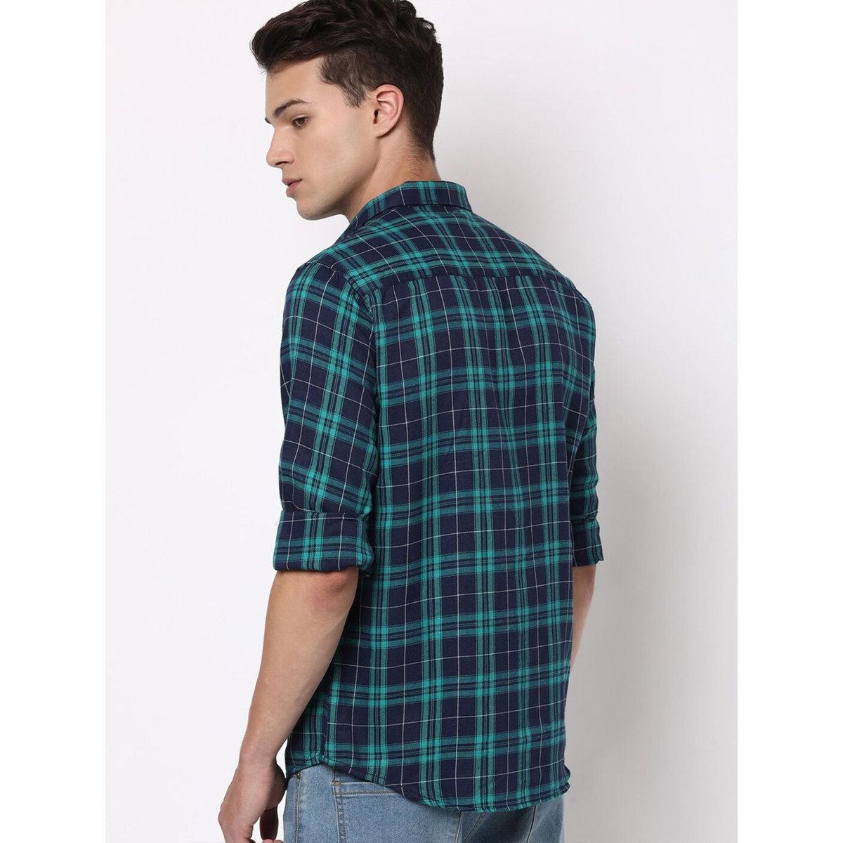 Hardsoda Men Slim Fit Checkered Casual Shirt-men-clothing-shirts-image-4