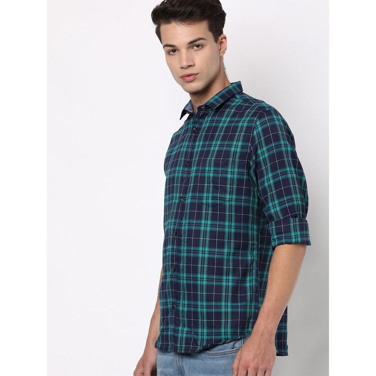 Hardsoda Men Slim Fit Checkered Casual Shirt-men-clothing-shirts-image-5