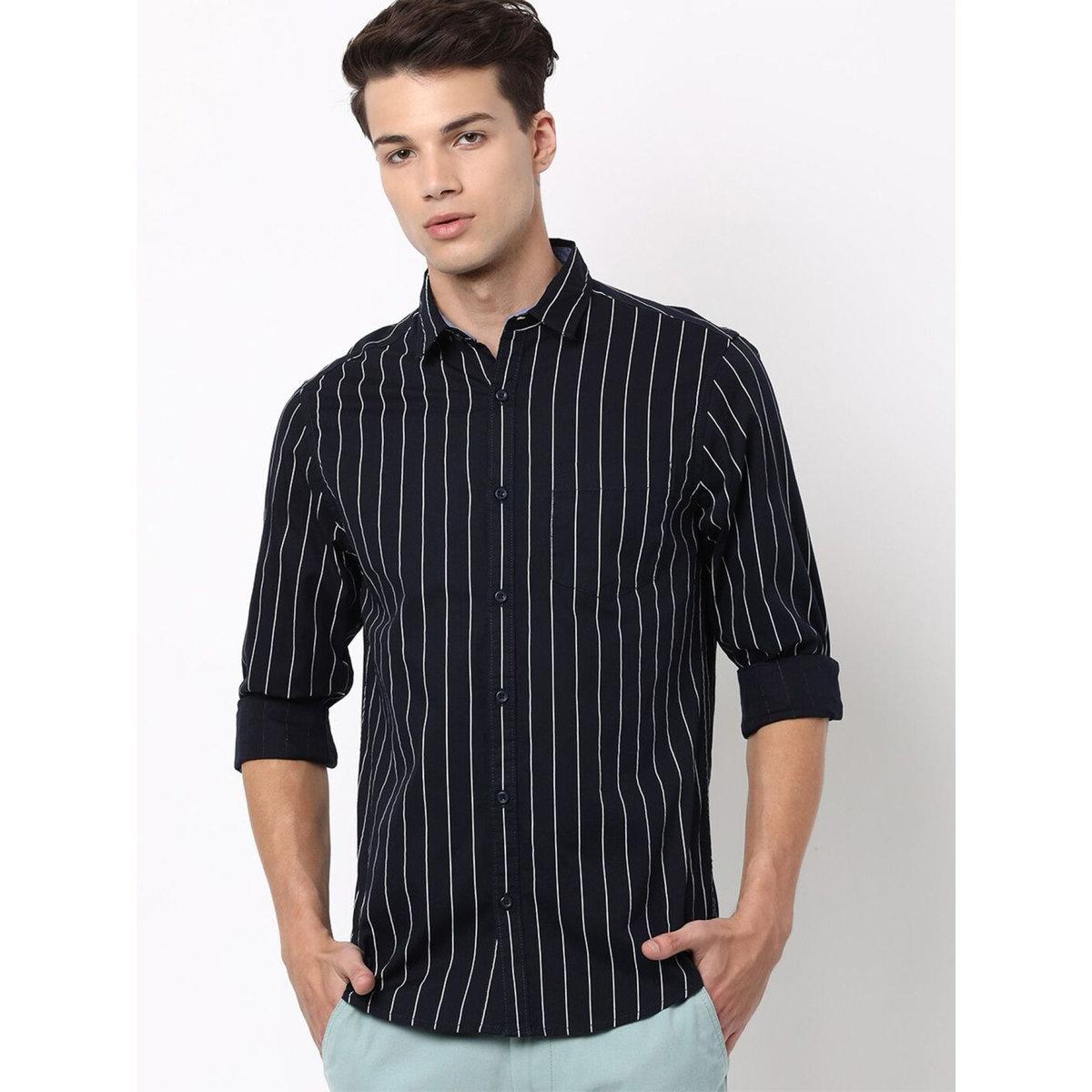 Hardsoda Men Regular Fit Striped Casual Shirt-men-clothing-shirts-image-1
