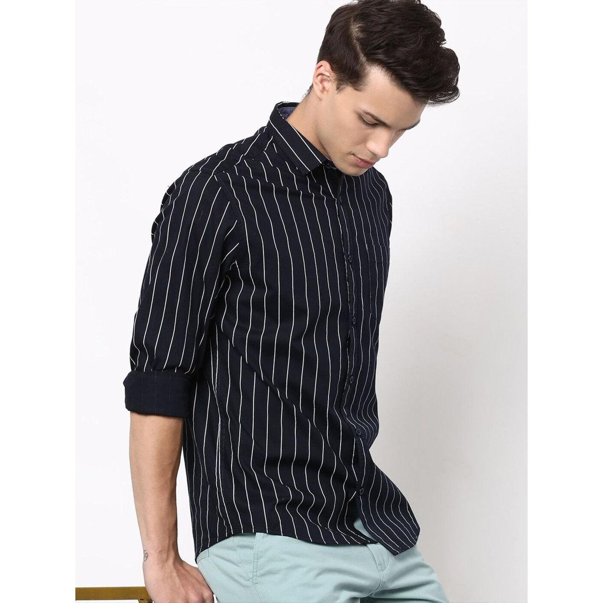 Hardsoda Men Regular Fit Striped Casual Shirt-men-clothing-shirts-image-3
