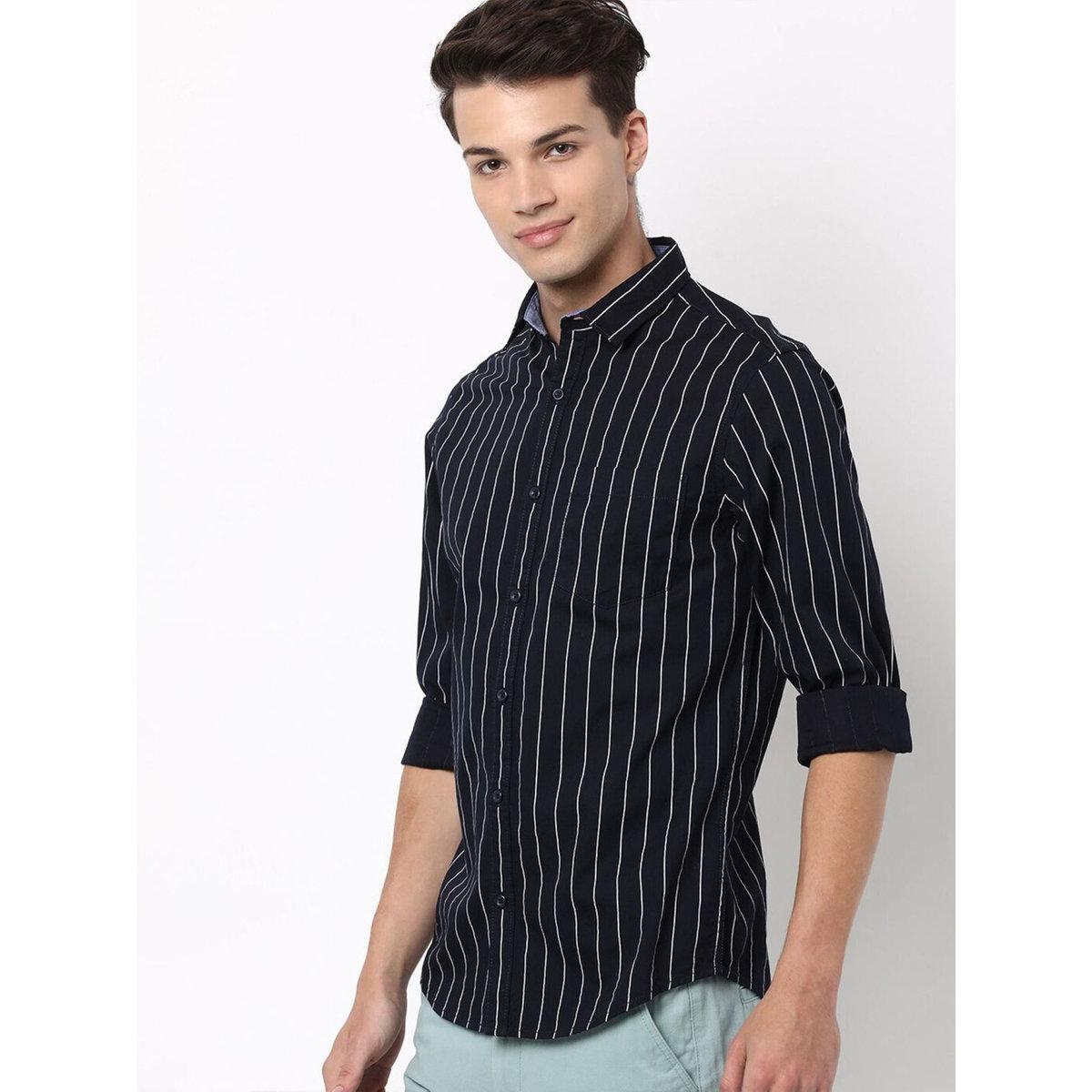 قميص مخطط بقصة عادية-men-clothing-shirts-image-5