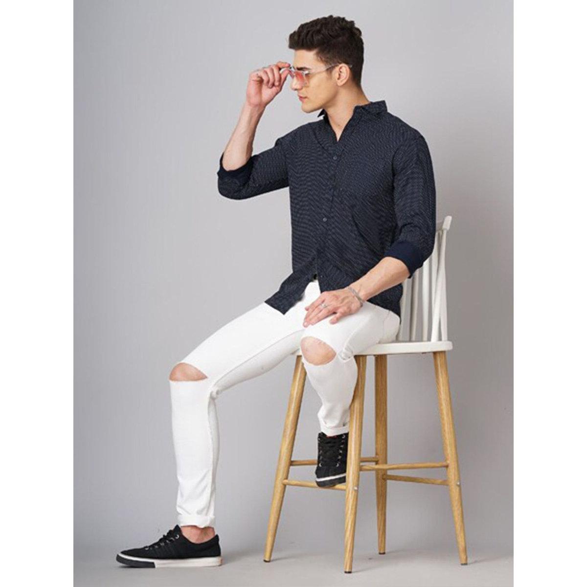 قميص بطبعة ديتسي وقصة عادية-men-clothing-shirts-image-6