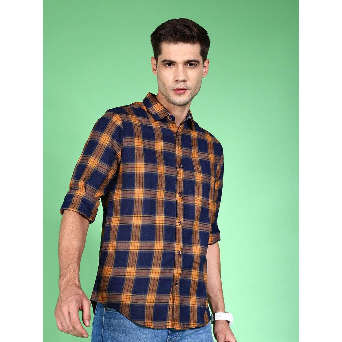 Hardsoda Men Regular Fit Checkered Casual Shirt-men-clothing-shirts-image-1
