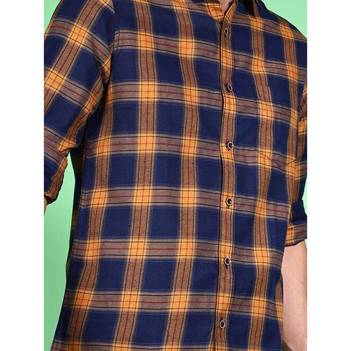 Hardsoda Men Regular Fit Checkered Casual Shirt-men-clothing-shirts-image-2