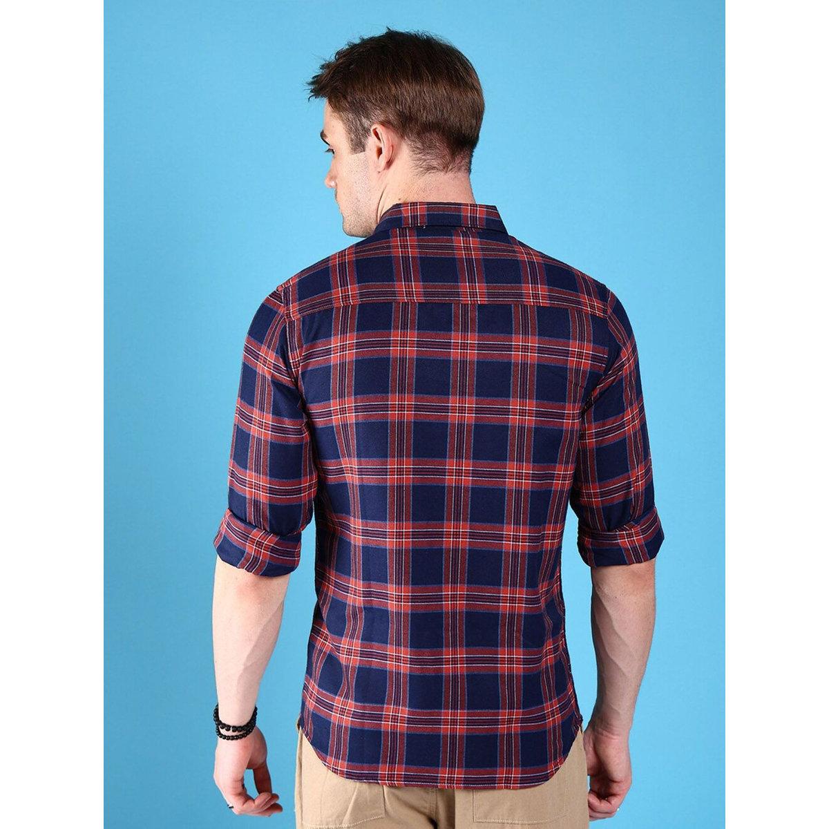 Hardsoda Men Regular Fit Checkered Casual Shirt-men-clothing-shirts-image-3