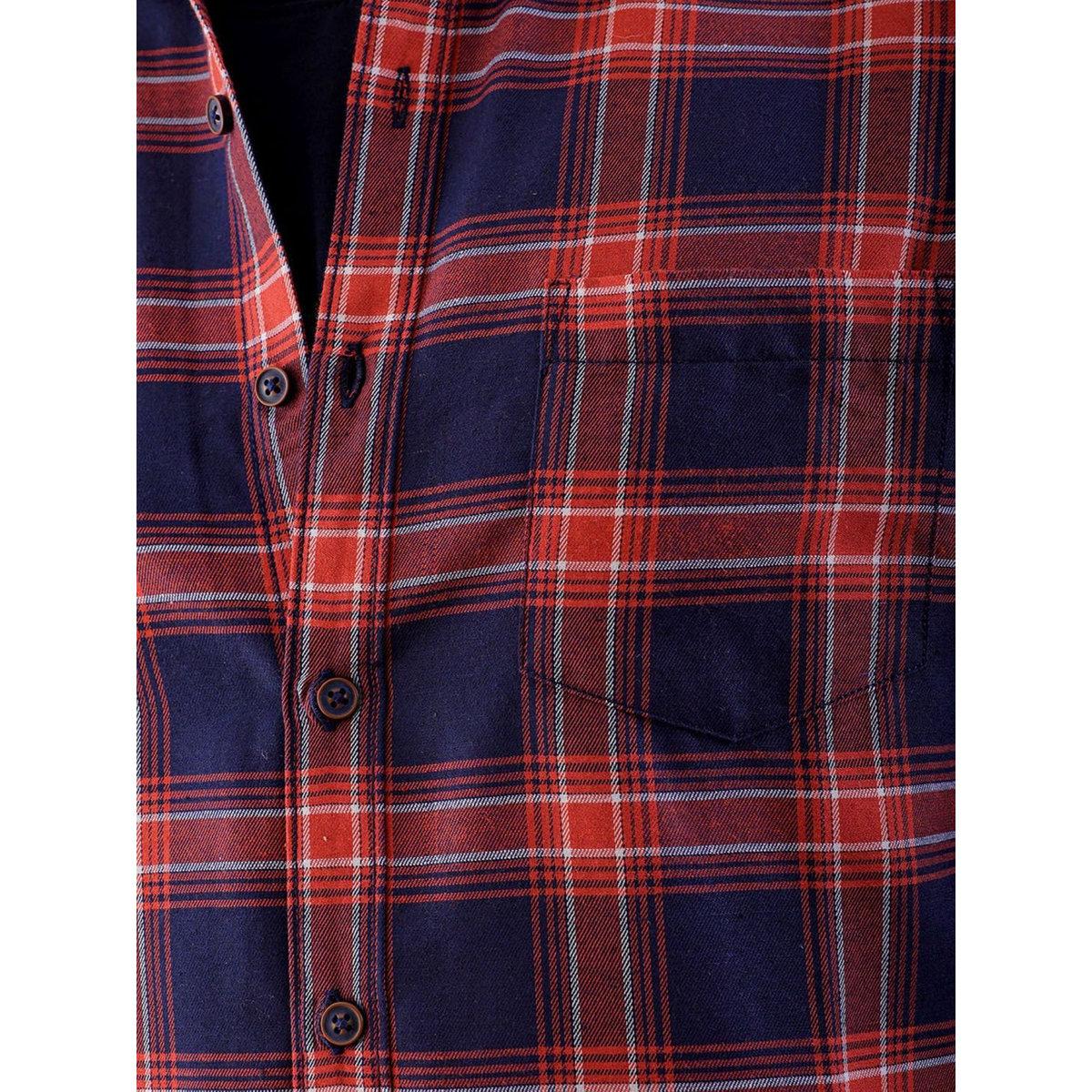 Hardsoda Men Plaid Flannel Casual Shirt-men-clothing-shirts-image-2