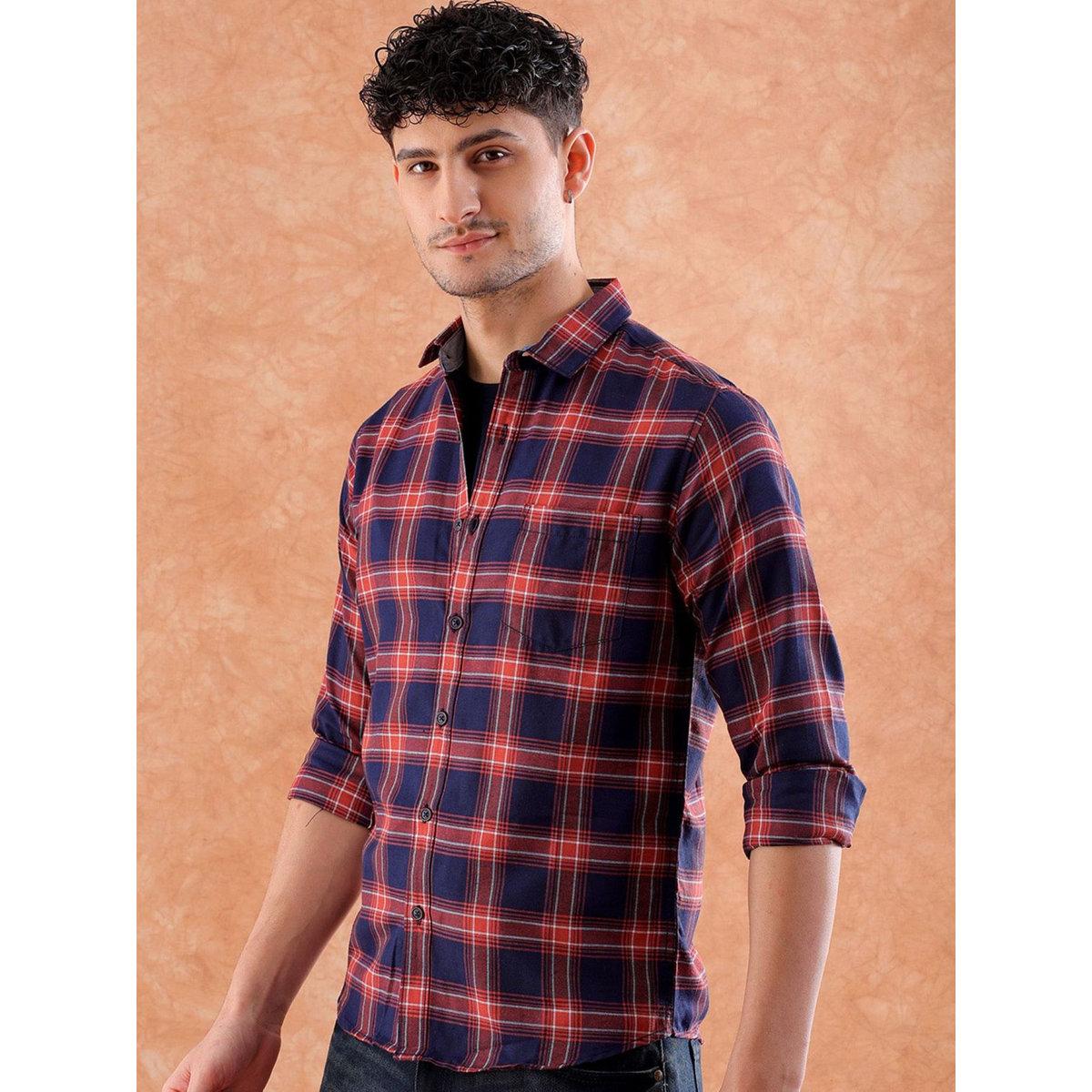 Hardsoda Men Plaid Flannel Casual Shirt-men-clothing-shirts-image-5