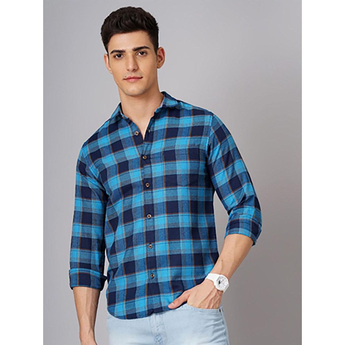 Hardsoda Men Regular Fit Checkered Casual Shirt-men-clothing-shirts-image-1