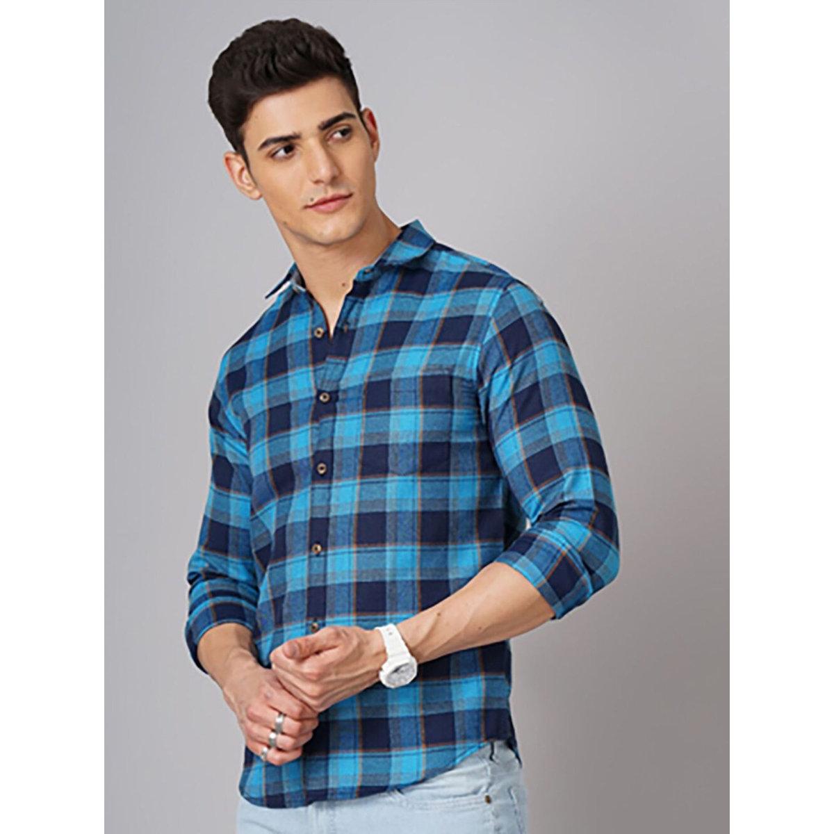 قميص بطبعة مربعات وقصة عادية-men-clothing-shirts-image-3