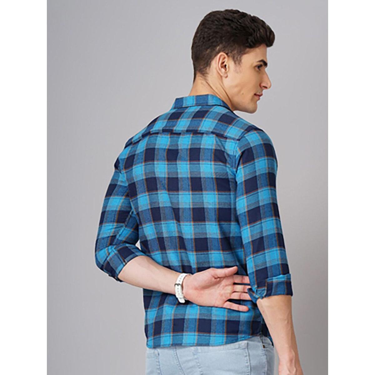 Hardsoda Men Regular Fit Checkered Casual Shirt-men-clothing-shirts-image-5