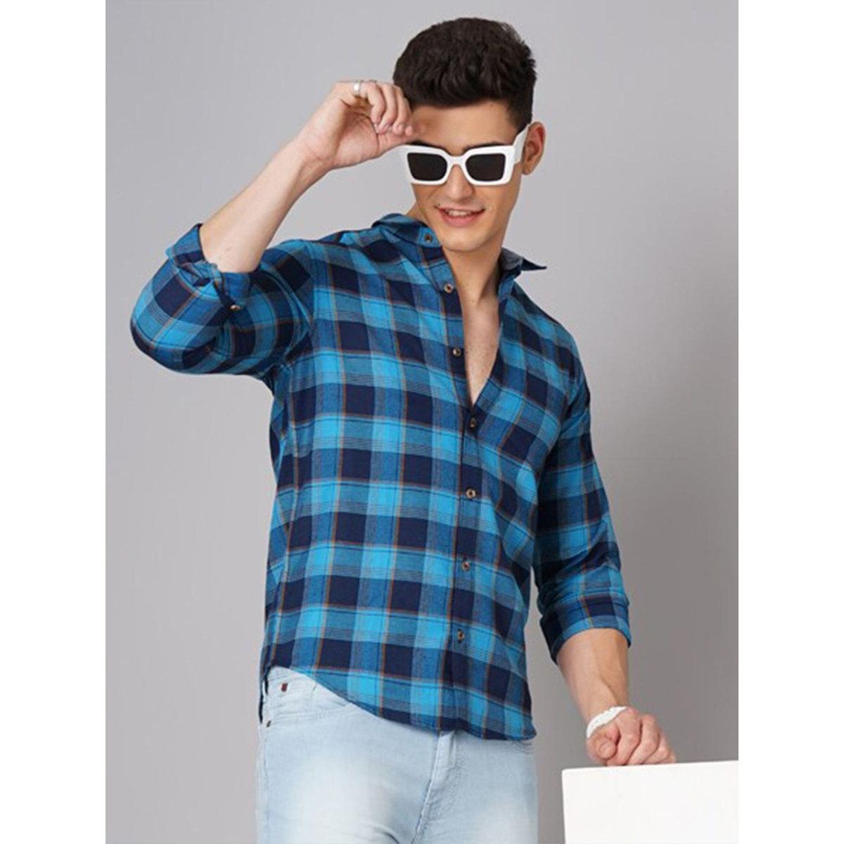 قميص بطبعة مربعات وقصة عادية-men-clothing-shirts-image-6