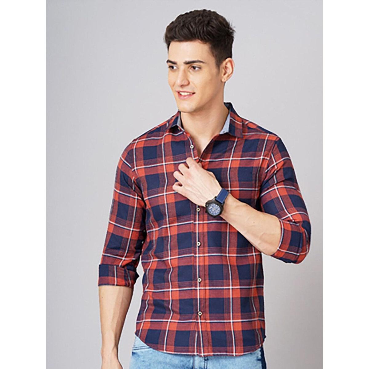 Hardsoda Men Checked Flannel Casual Shirt-men-clothing-shirts-image-1