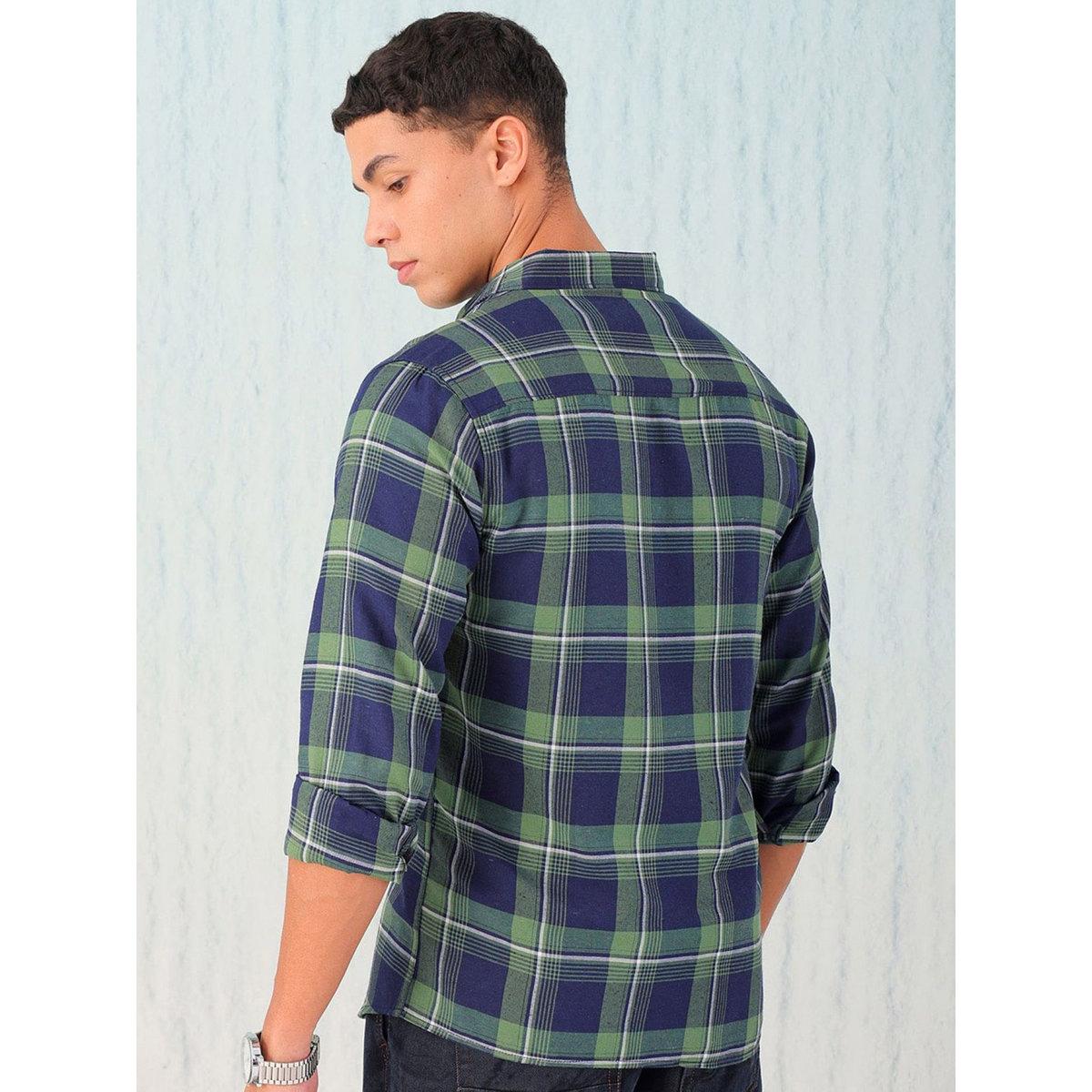 Hardsoda Men Regular Fit Checkered Casual Shirt-men-clothing-shirts-image-4