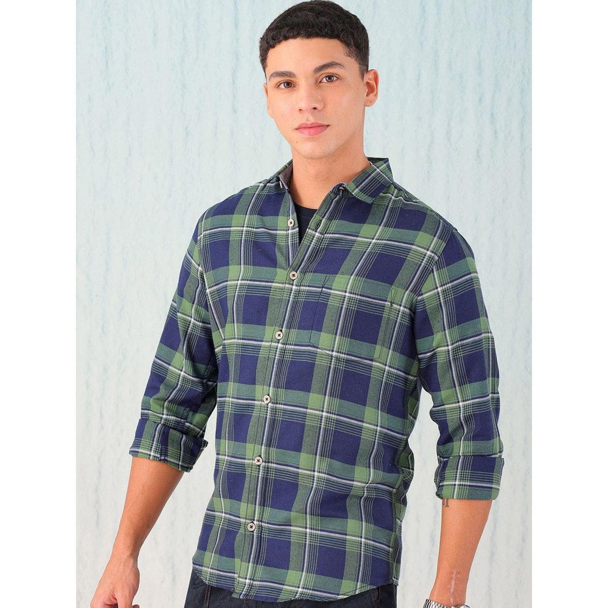Hardsoda Men Regular Fit Checkered Casual Shirt-men-clothing-shirts-image-5
