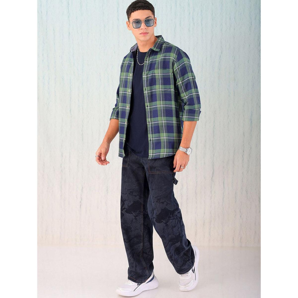 Hardsoda Men Regular Fit Checkered Casual Shirt-men-clothing-shirts-image-6