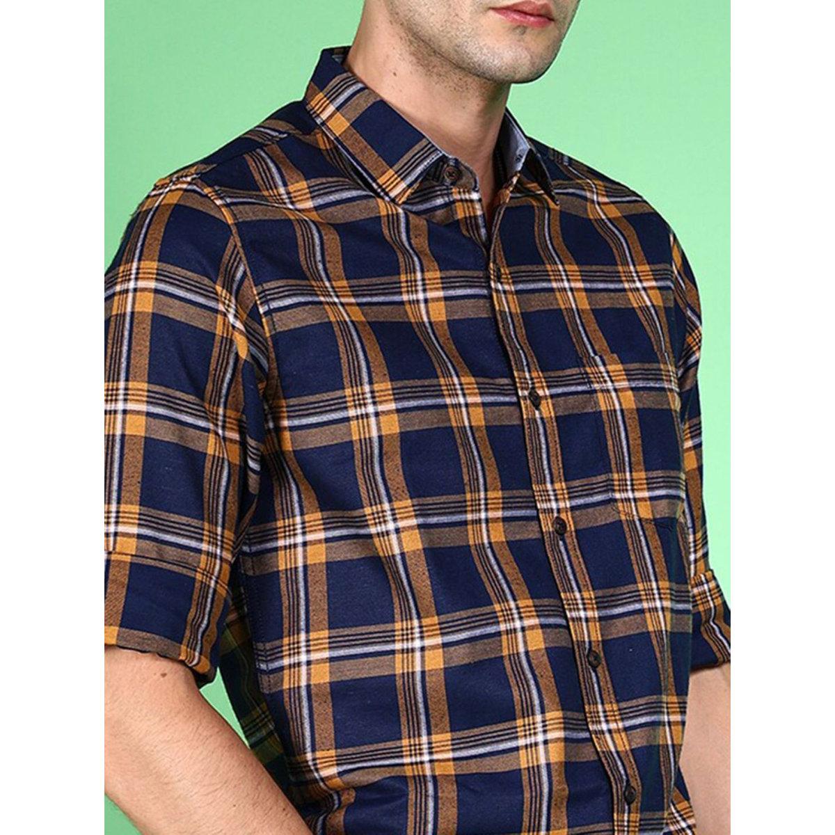 قميص بطبعة مربعات وقصة عادية-men-clothing-shirts-image-2