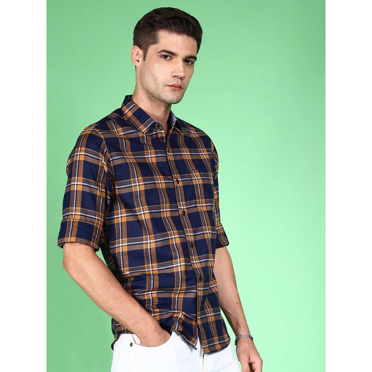 Hardsoda Men Regular Fit Checkered Casual Shirt-men-clothing-shirts-image-3