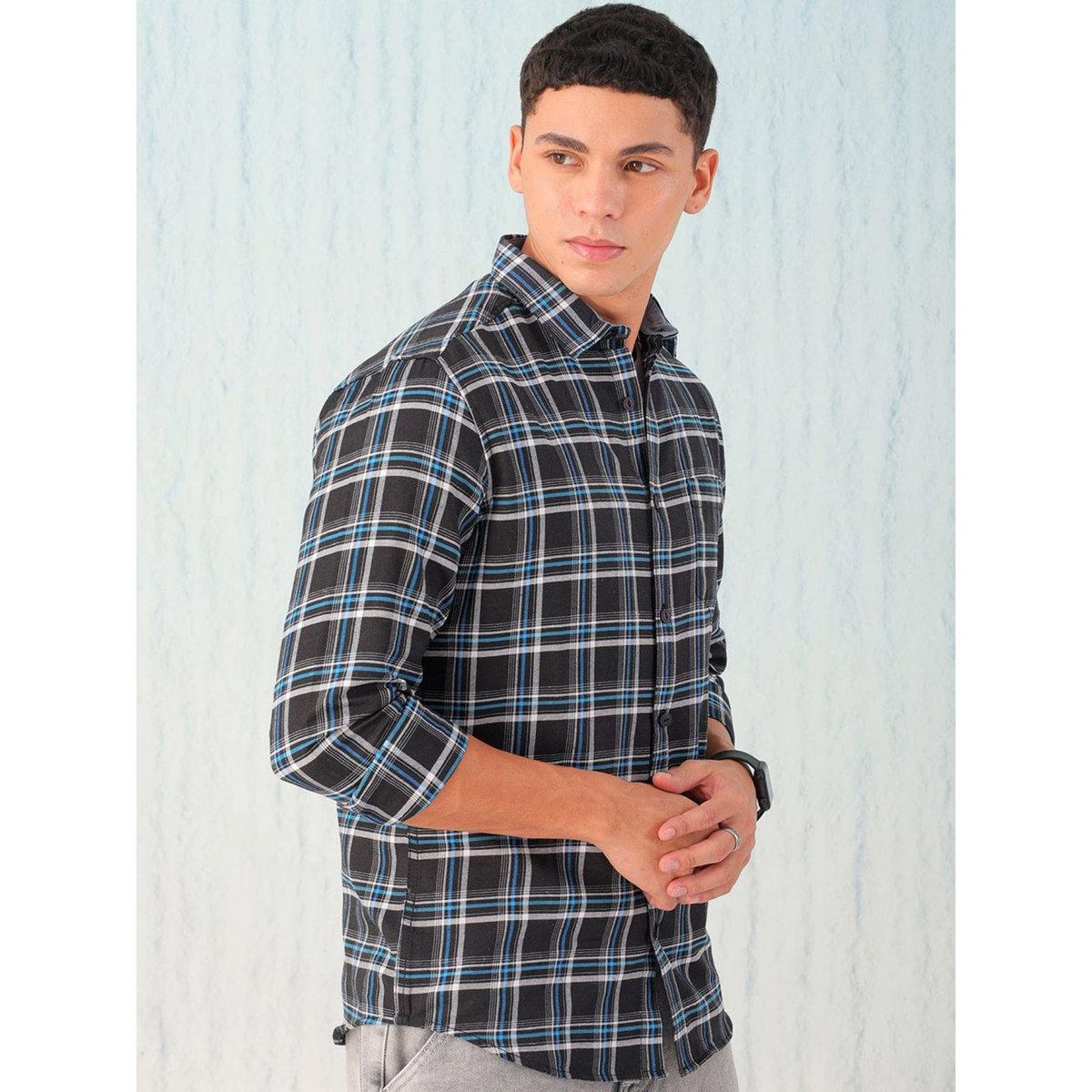 قميص بطبعة مربعات وقصة عادية-men-clothing-shirts-image-3