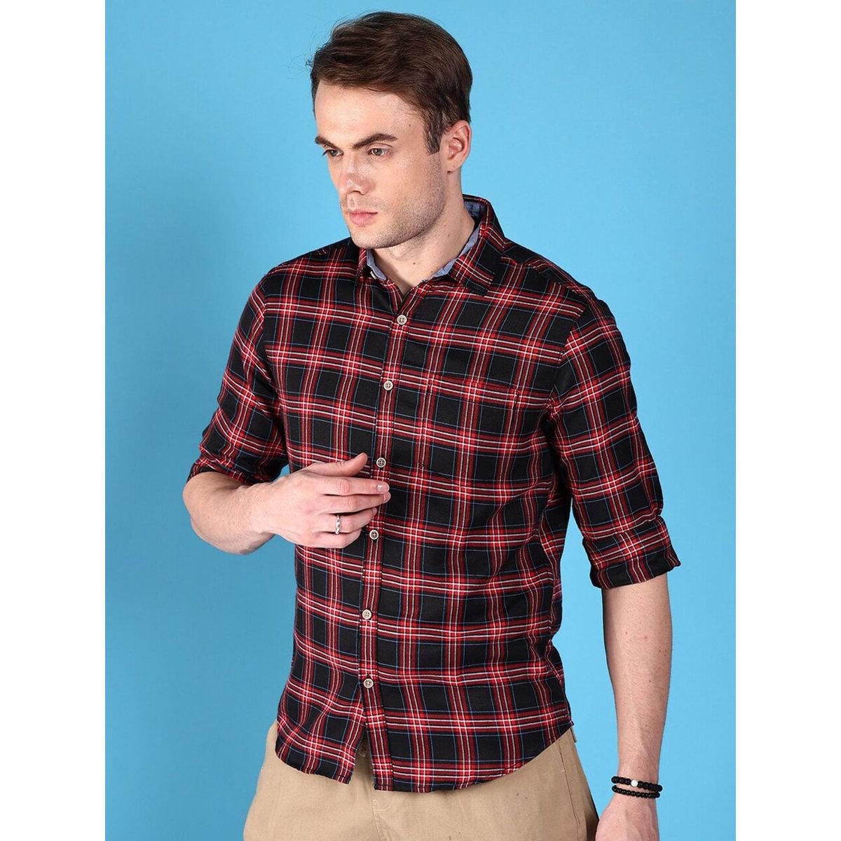 Hardsoda Men Checked Casual Shirt-men-clothing-shirts-image-1