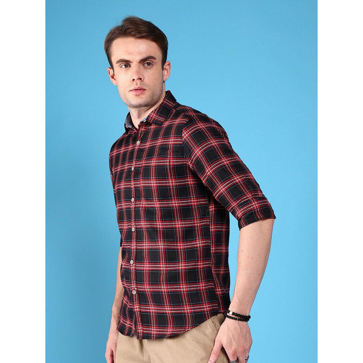Hardsoda Men Checked Casual Shirt-men-clothing-shirts-image-3