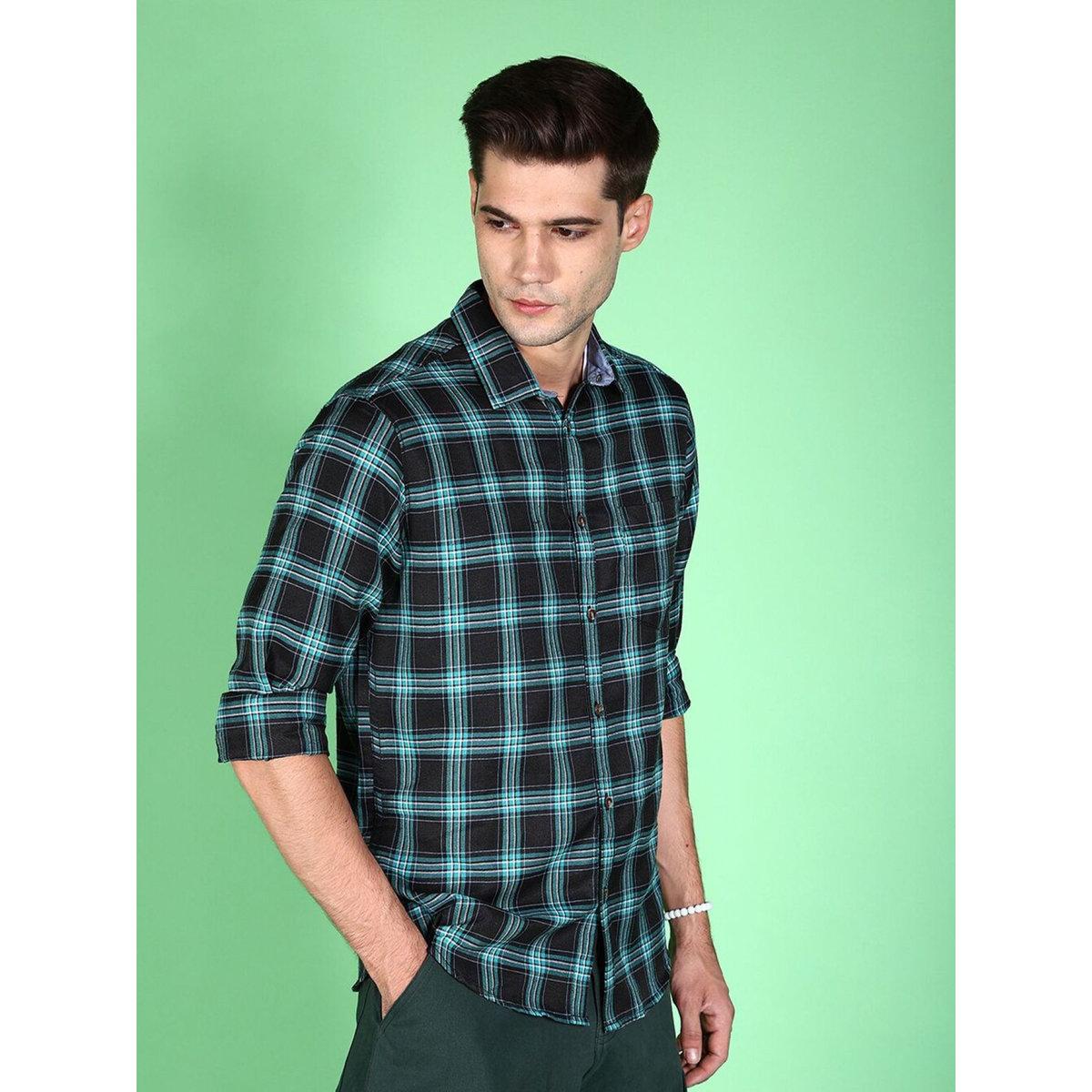 Hardsoda Men Regular Fit Checkered Casual Shirt-men-clothing-shirts-image-3